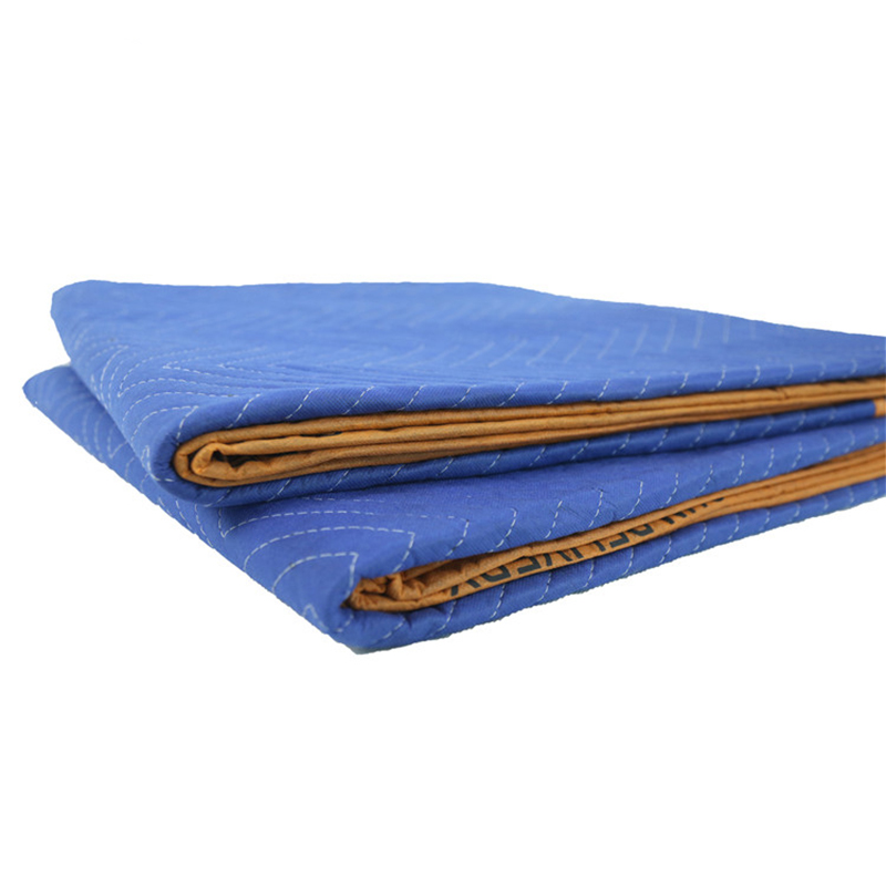 Reinforced Tear-Resistant Moving Blankets, 72" x 80", Blue